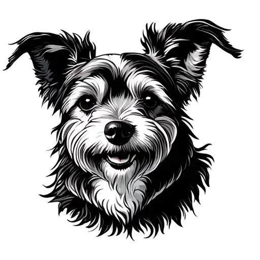 Animal Dog Outline Fineline