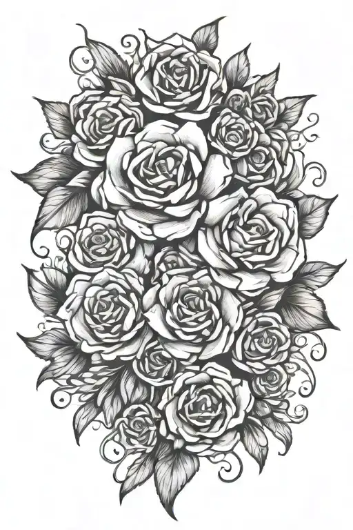 Son Mother Tattoo Design