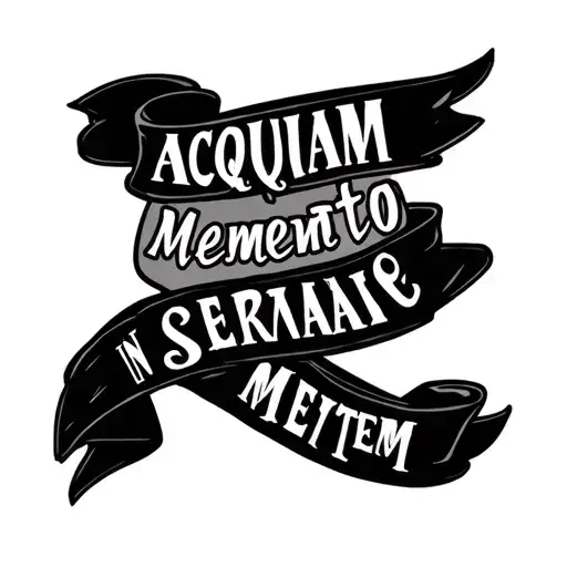 Inner Bicep Tattoo With Quote Acquam Memento Rebus In Arduis Servare Mentem
