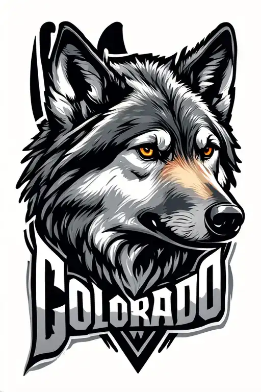 Colorado Logo With Wolf