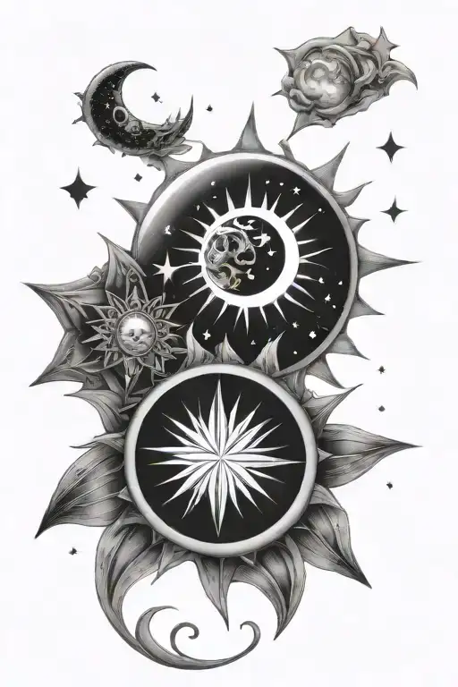 World Sun Moon Stars