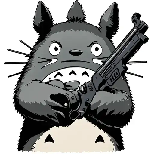 Totoro With A Gun