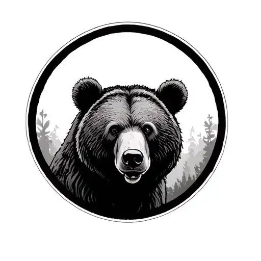 Circle With A Bear