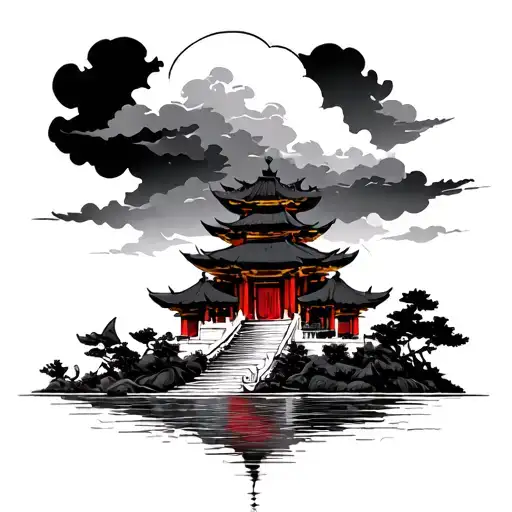 Vietnam Temple Cloud