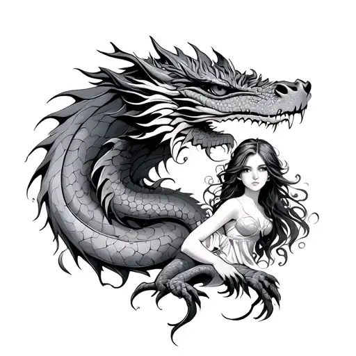 Girl Under The Protection Of The Dragon
