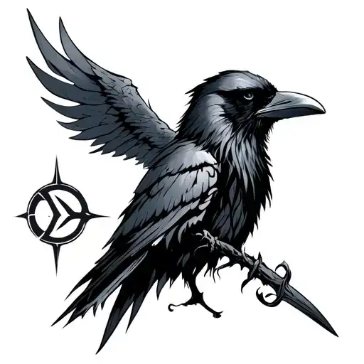 Raven Bones Viking Runes