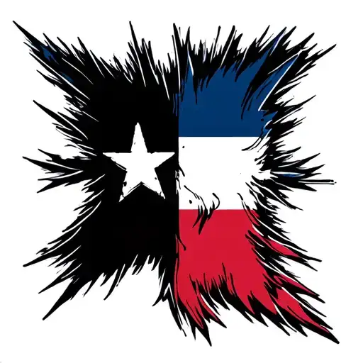 Cross And Texas Flag Morphing