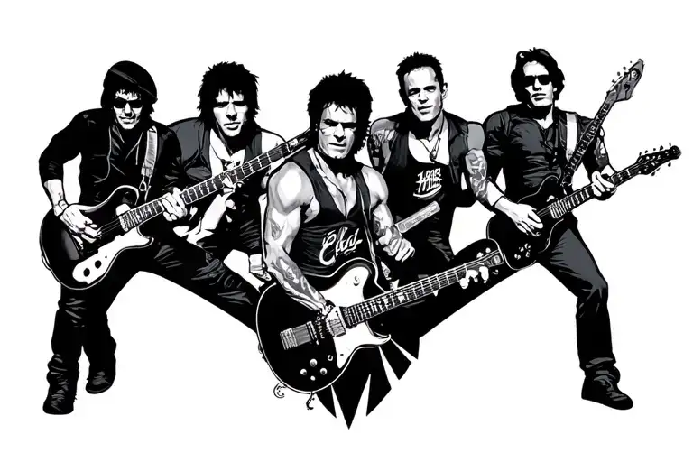 The Clash Music Group Tattoo Design