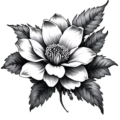 Loto Flower Combined With The Symbol Of Virgo Zodiac Sign