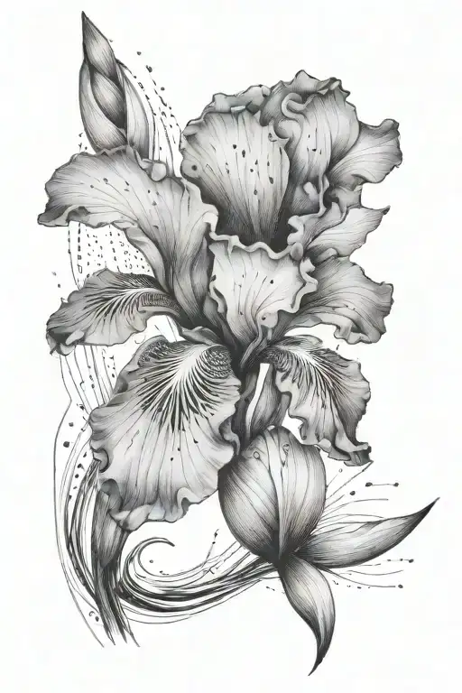 Iris Water Dots Fishing