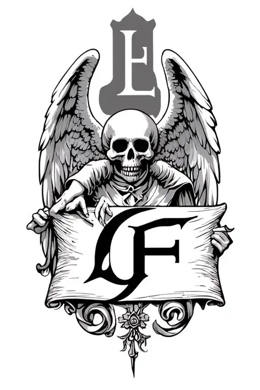Angel Of Death With A Letter L And F