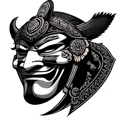 Geo Japanese Warrior Mask