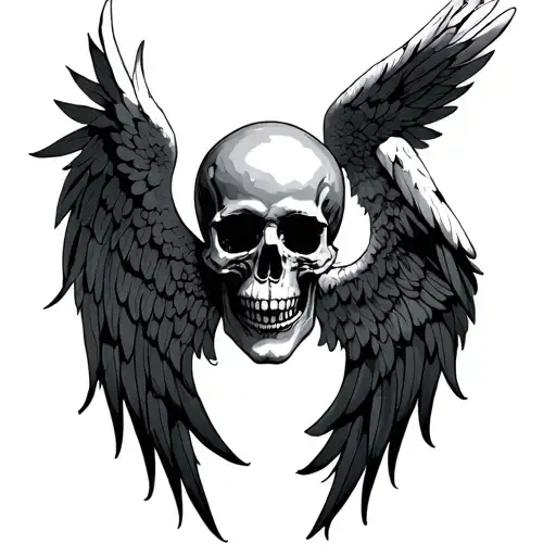 Skull And Angel Hide
