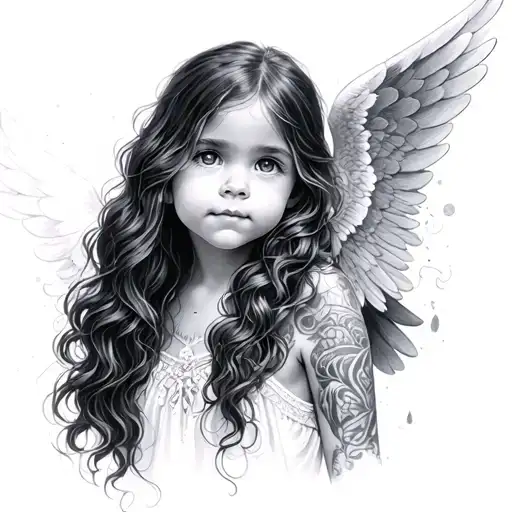 My 10 -Year -Old Daughter Like Angel