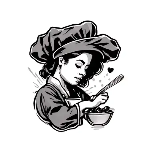 Tattoo That Shows My Love For Cooking And The Dream Of Becoming A Chef