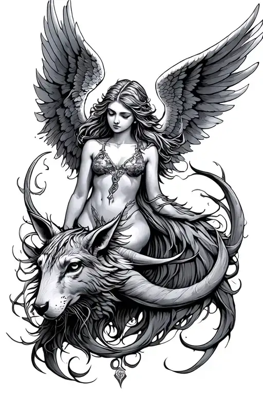 Angel And Mythical Creature Inspired