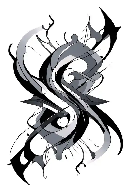 Abstract Tattoo Tattoo Old Black Line