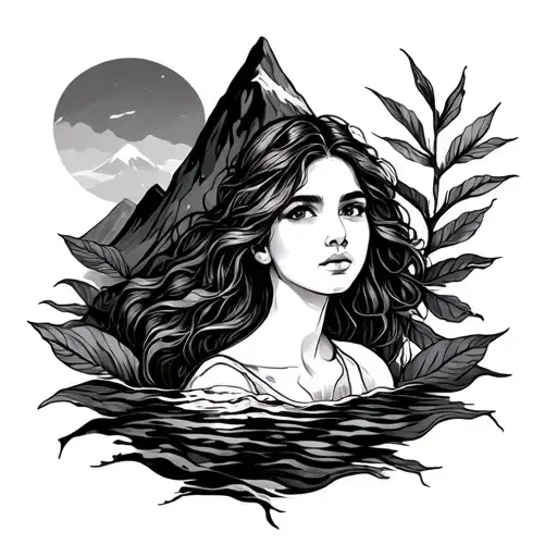 Female Fleur Courage End Nature Mountain Ocean Soleil