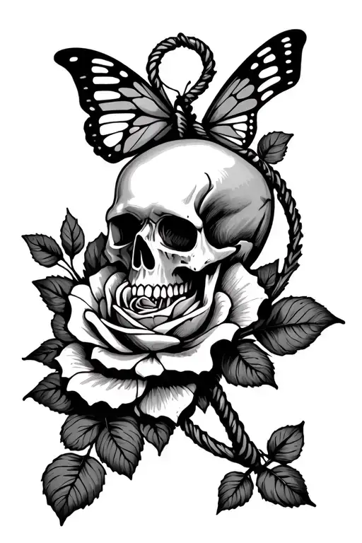 Anchor Rose Butterfly Skull Southampton
