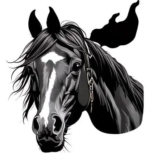 Sleeve Western Horse