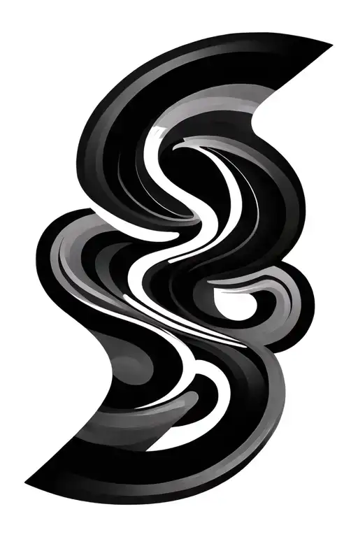 Linear Abstract Black Graphics