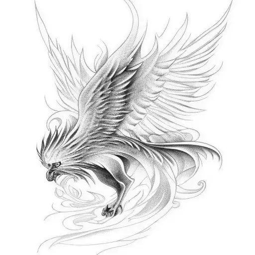 A Mesmerizing Phoenix Rising From The Ashes Of A Spiritual Fire