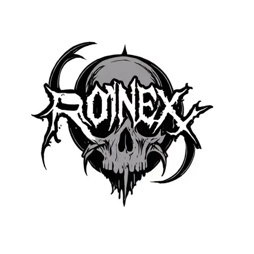 The Word Ronexx Is On The Arm As A Tattoo From A Haunted Front