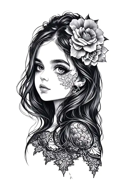 Girly Lace Quarter Sleeve