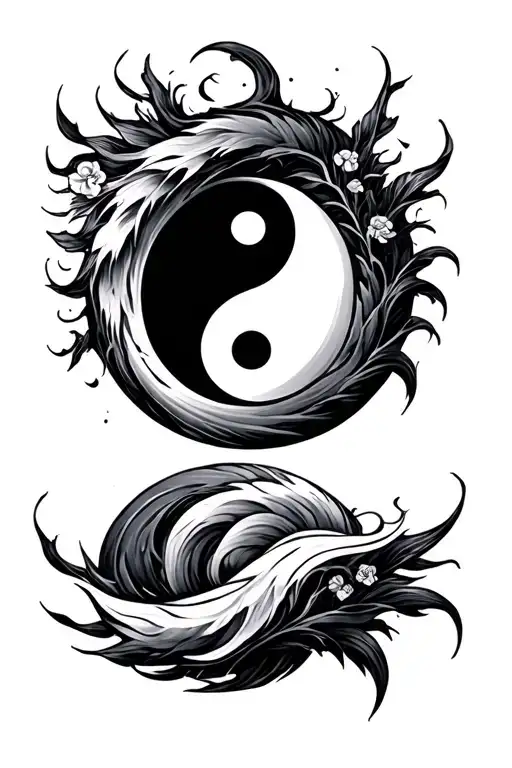 Faith Over Fear With Yin Yang Symbol Made