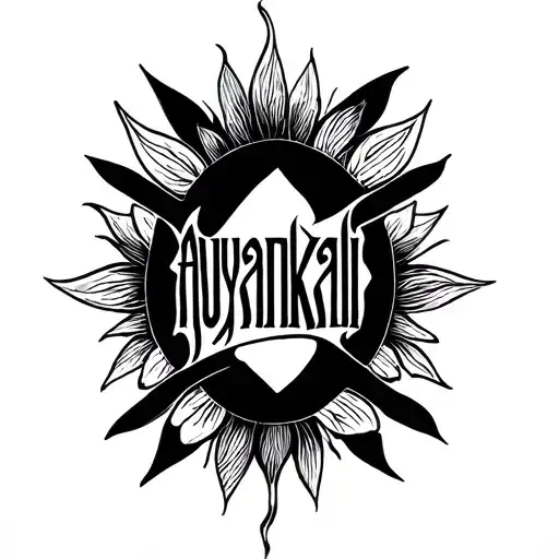 Ayyankali Word Tattoo For Neck