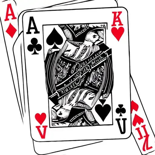 Unrequited Gay Love Caucasian Arabic Poker Cards