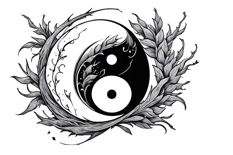 Faith Over Fear With Yin Yang Symbol Made