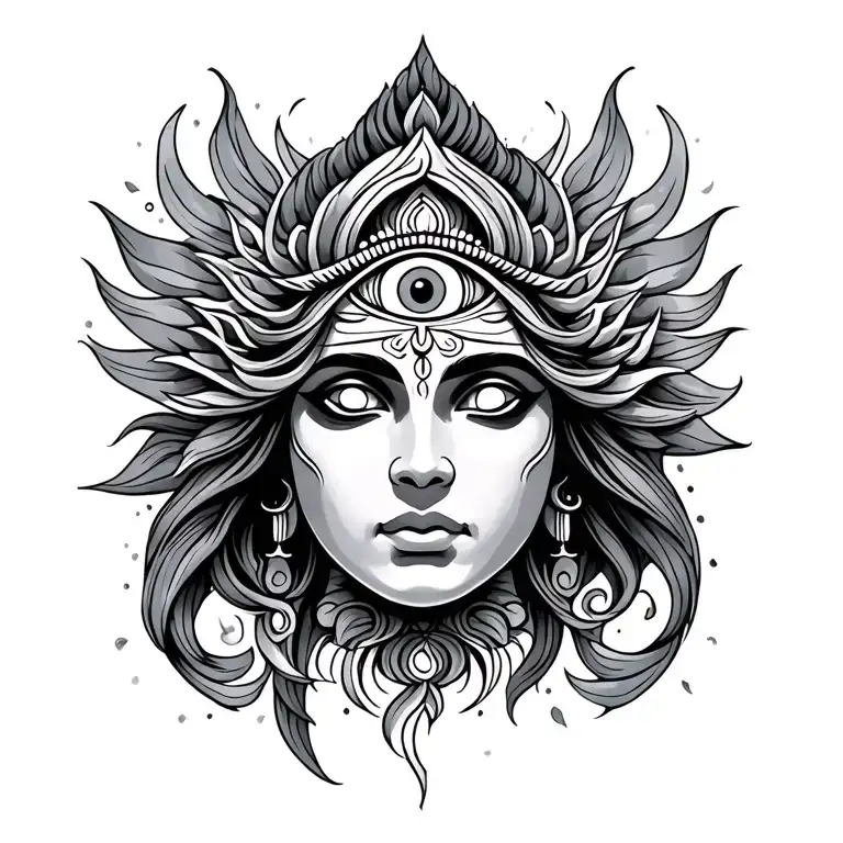Breathe Tattoo Design With Shiva Third Eye