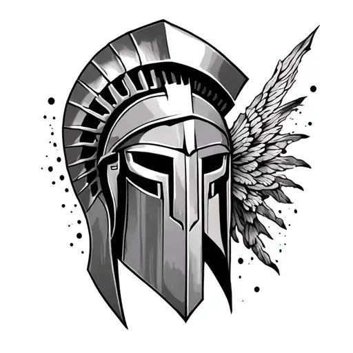 Spartan Tattoo With Memnto Mori