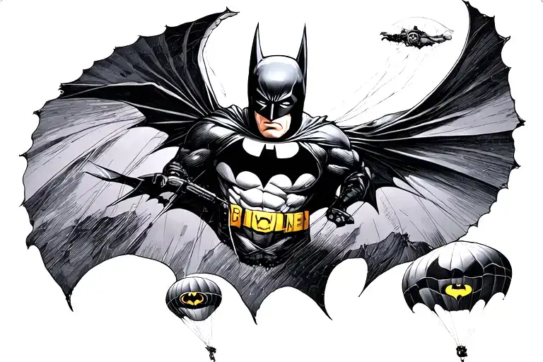 Military Parachuting Patent And Batman