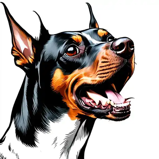 Pinscher Dog Howling