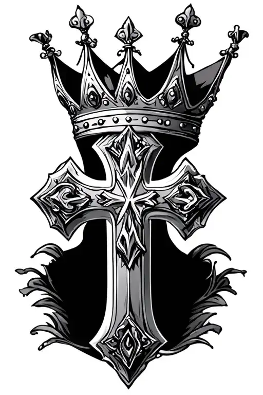 Cross With Royal Crown