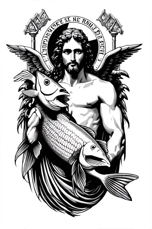 Saint Raphael With Fish