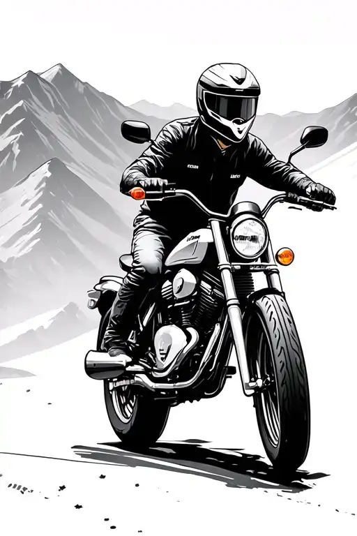 Motorrad Honda Rebel Cmx 500 Cruising Along Mountain