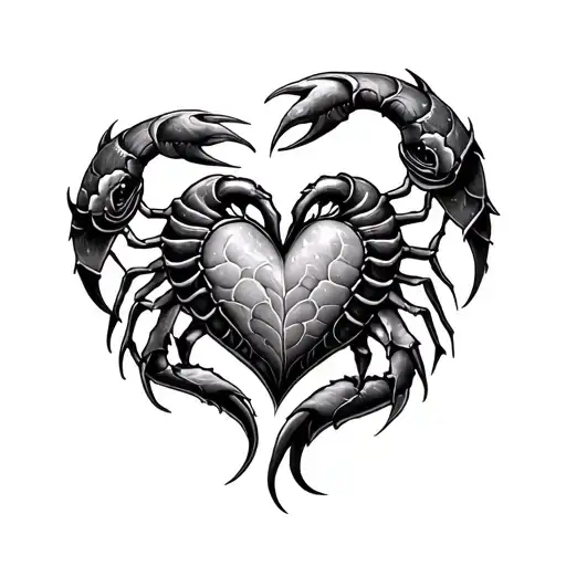 Scorpio Pisces Heart Feminine