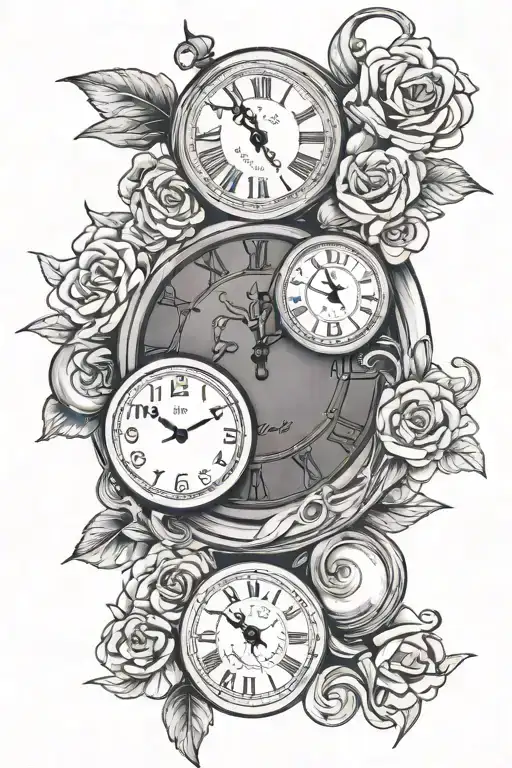 Clock With Several Names Of My Family
