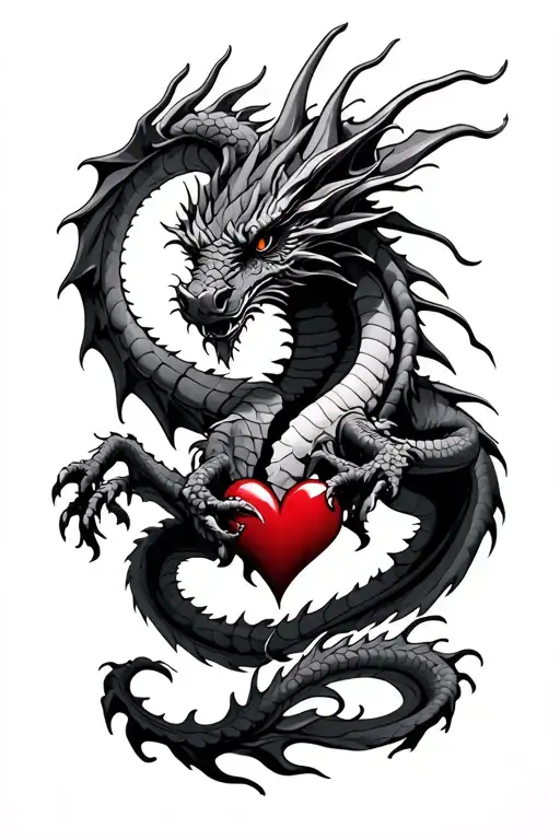 Dragon And Broken Heart