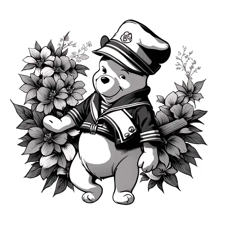 Winnie The Pooh In Sailor Uniform