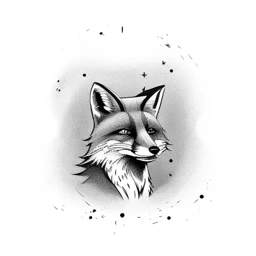 Fox Tail Stick Out From Portal