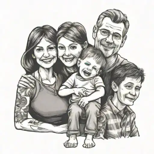 Family With Three Children