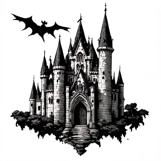 Gothic Castle Front