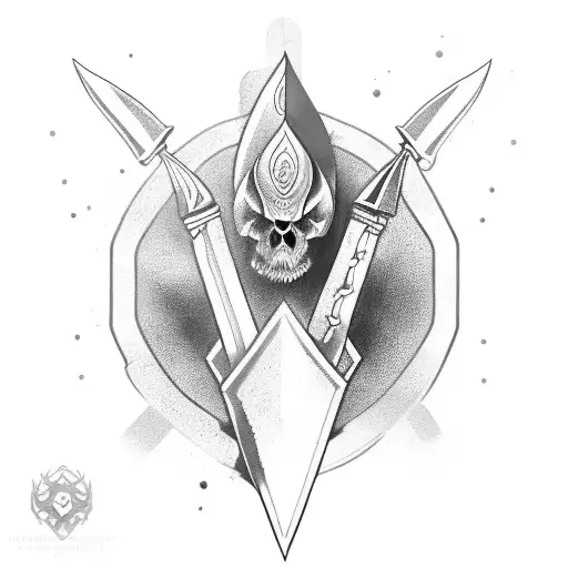 Dagger With Image Inside