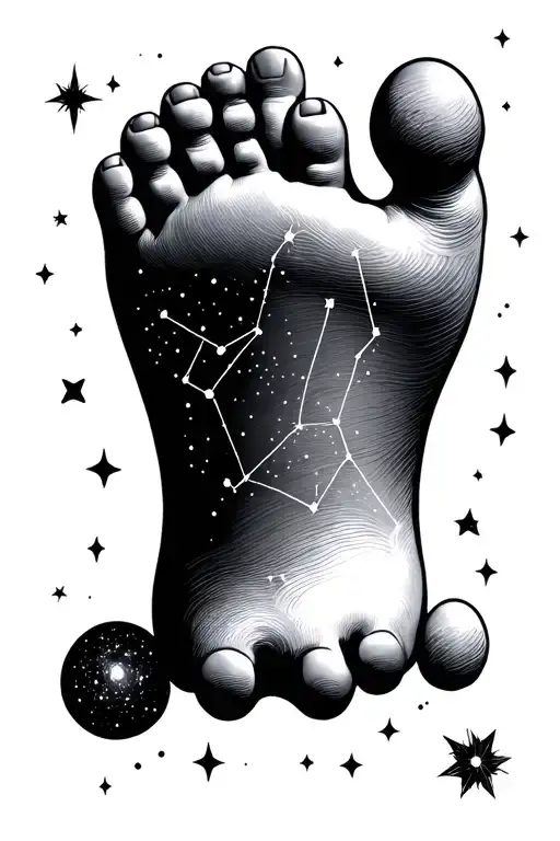 Baby Foot -Shaped Constellation