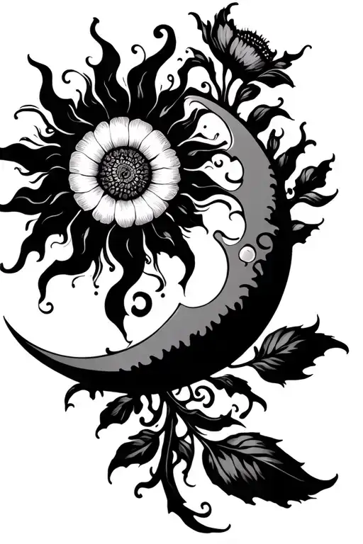 Sun And Moon Flowers