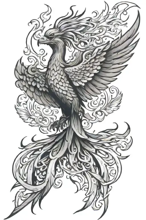 Phoenix Rising From The Ashes